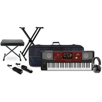 KORG Pa700 61-key Arranger Workstation w/Tascam TH-200X Studio Headphone Package