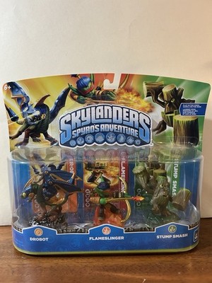 Skylanders Spyro's Adventure Sealed 3-Pack Drobot Flameslinger 2011 - BRAND NEW