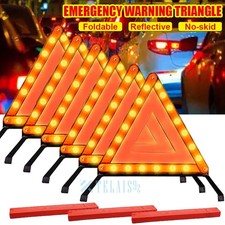 Warning Triangle Kit Dot Approved Emergency Reflective Sign Safety Roadside Road