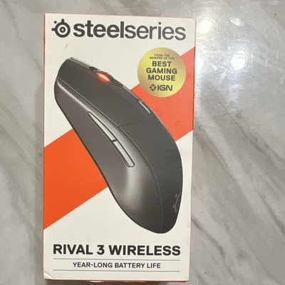 SteelSeries Rival 3 Wireless Gaming Mouse Black Bluetooth Optical RGB