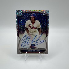 Marcus Lee Sang 2023 Bowman Chrome Speckle Refractor Auto /399 Phillies #CPA-ML