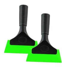 2 PCS Car Window Tint Kit, Vinyl Wrap Tools Window 2 Handled Squeegees Green