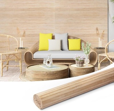 Art3d Bamboo Wall Panels for Interior Wall Decor48''H x 96''L Natural Panels