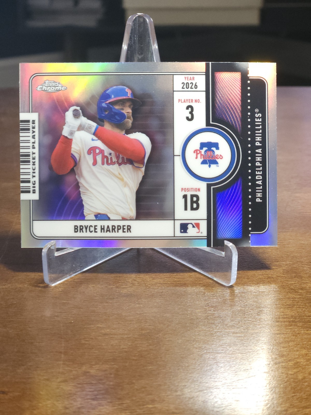 2026 Topps Chrome Baseball - Bryce Harper Big Ticket Player #BTP-19 Phillies