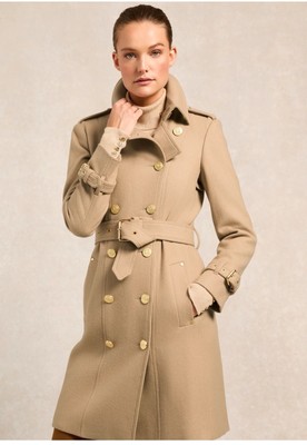 Holland Cooper Camel Trench Coat Ladies Full Length Marlborough