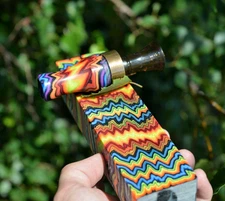micarta Custom Duck call Echo inserts Bright