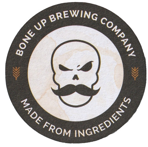 Bone Up Brewing Co Beer Coaster Everett MA