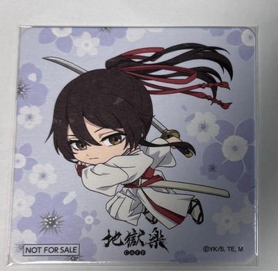 Hell's Paradise Yamada Asaemon Sagiri Coaster Bonus from Collaboration Cafe