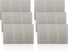 6 Pack Steel Crypto Seed Storage Plates Wallet Backup for Recovery Phrases