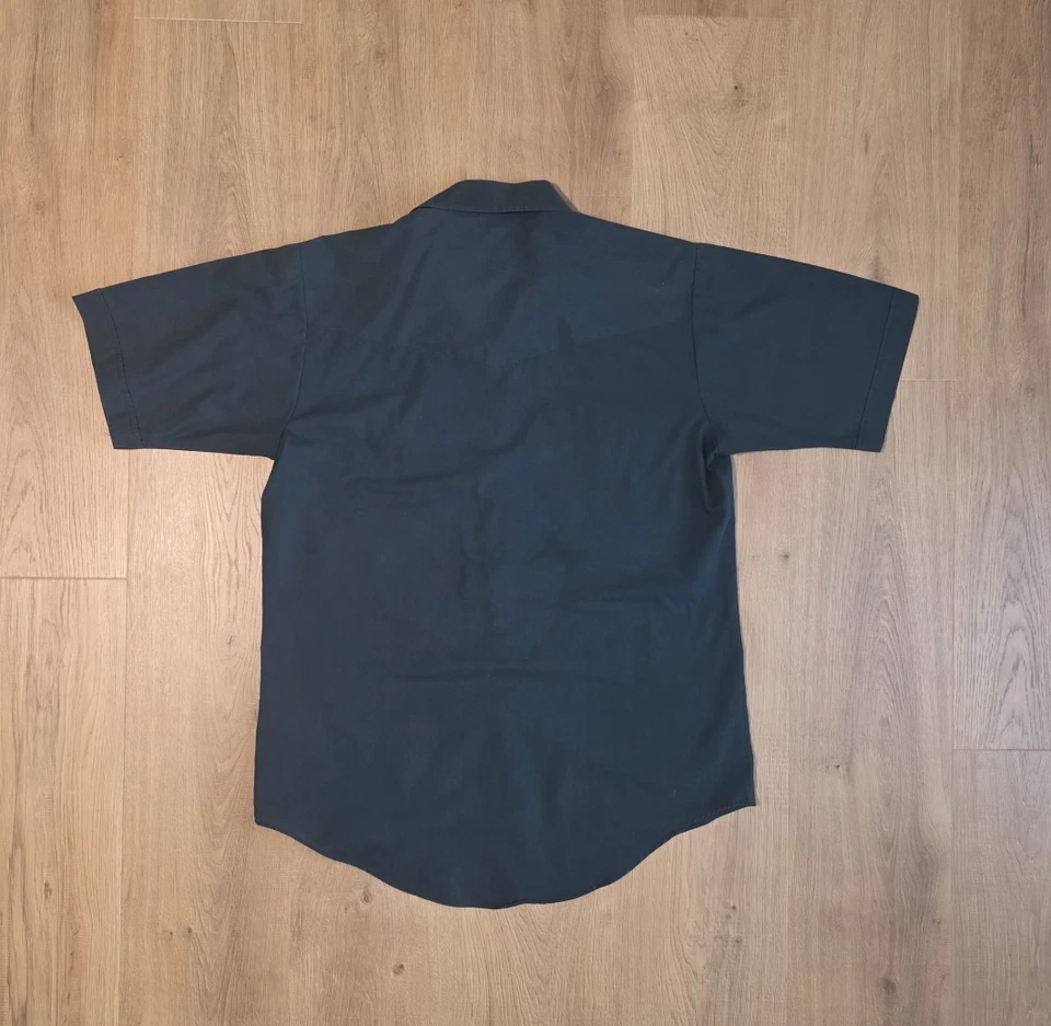 Camisa de hombre vintage Plains Western Wear/verde talla M Foto 4 de 4