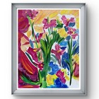 Loeb Floral Abstract Expressionism Original Painting 11 x 14 - Fresh & Inviting! — photo 6
