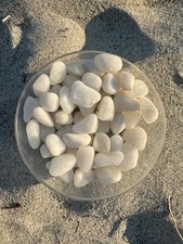 1/2 lb White Quartz Tumbled Stones   Bulk Polished Milky Crystals Lot 8 oz 