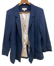 Skies Are Blue Jacket Women s Medium Blue Ope...