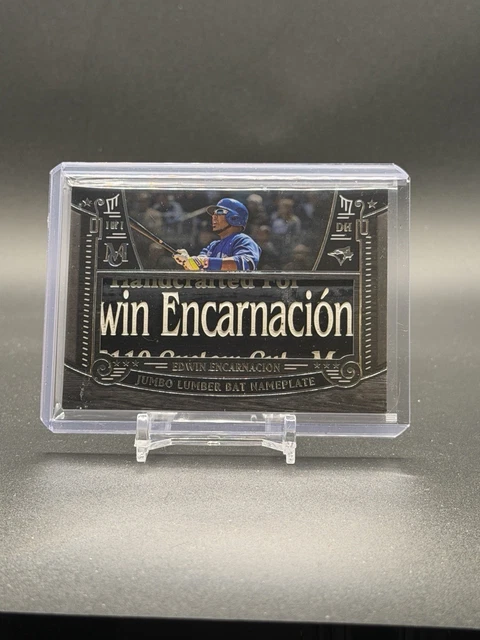 Edwin Encarnacion 2016 Topps Museum Jumbo Holzschläger Fass Typenschild 1/1