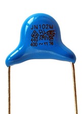Image of [4pcs] 1000pF, 440V X1, 400V Y1, JN 102M Ceramic Safety Capacitor, 8mm – ref:807