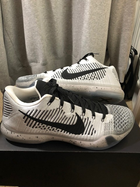 Nike Kobe 10 X Elite Low Premium HTM Shark Jaw Black/white Size 12 for sale online | eBay