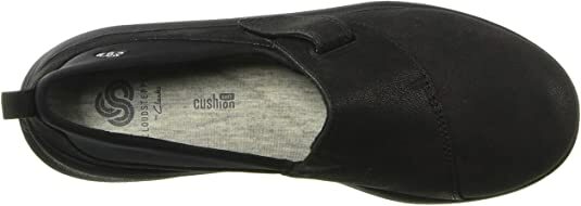 Clarks Women's Sillian 2.0 Ease Flats - Nubuck Slip-On Loafers With Cloud Steppers Comfort