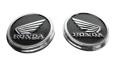 Tank Embleme für Honda Rund Schwarz 47mm Durchmesser decal