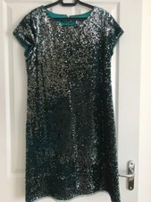Emerald green sequin dress EU 42/UK 14