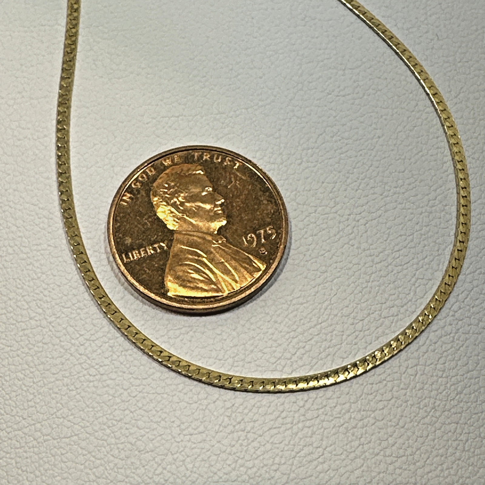 Gold Tone Solid .925 Sterling Silver 18