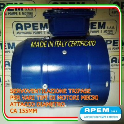 Servo Lüftung dreiphasig 400v ELEKTROMOTOR (MEC80) MADE IN ITALY INVERTER