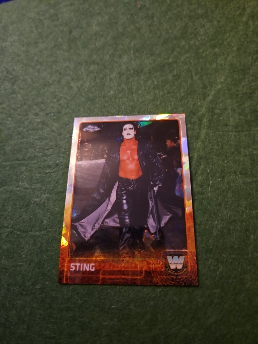 2015 Topps WWE Chrome - Atomic Refractor #89 Sting WCW AEW Rare