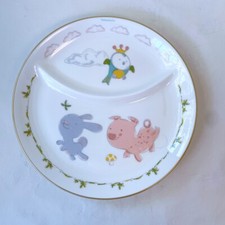 Tiny Tiffany Land Animals Two-section Baby Dish