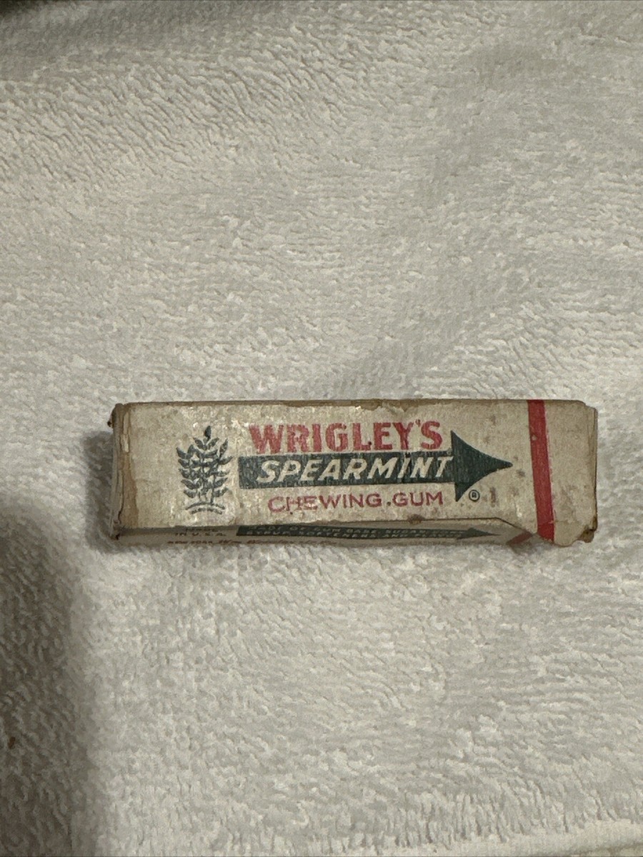 Vintage Wrigley's Spearmint 5 Sticks Chewing Gum EMPTY BOX ONLY | eBay