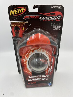 Hasbro Nerf Fire Vision Sports Hyper Bounce Ball Lights Out Game On