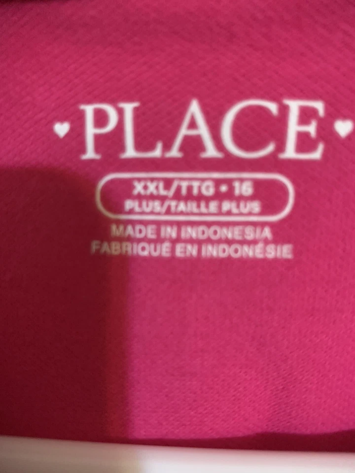 Place XXL T Plus size 16 PinkCap Sleeve Shirt - Image 3 of 4