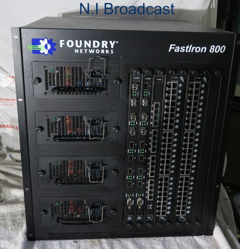 Foundry fastiron800 96port network router hub switcher with rj45 and ...