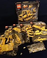 huida con bulldozer lego