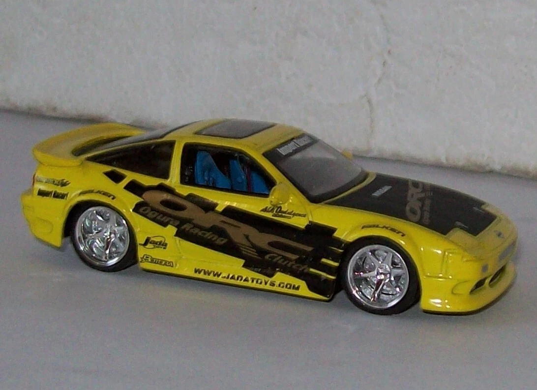 1:64 JADA TOYS IMPORT RACER WAVE 7 062 NISSAN 240SX YELLOW