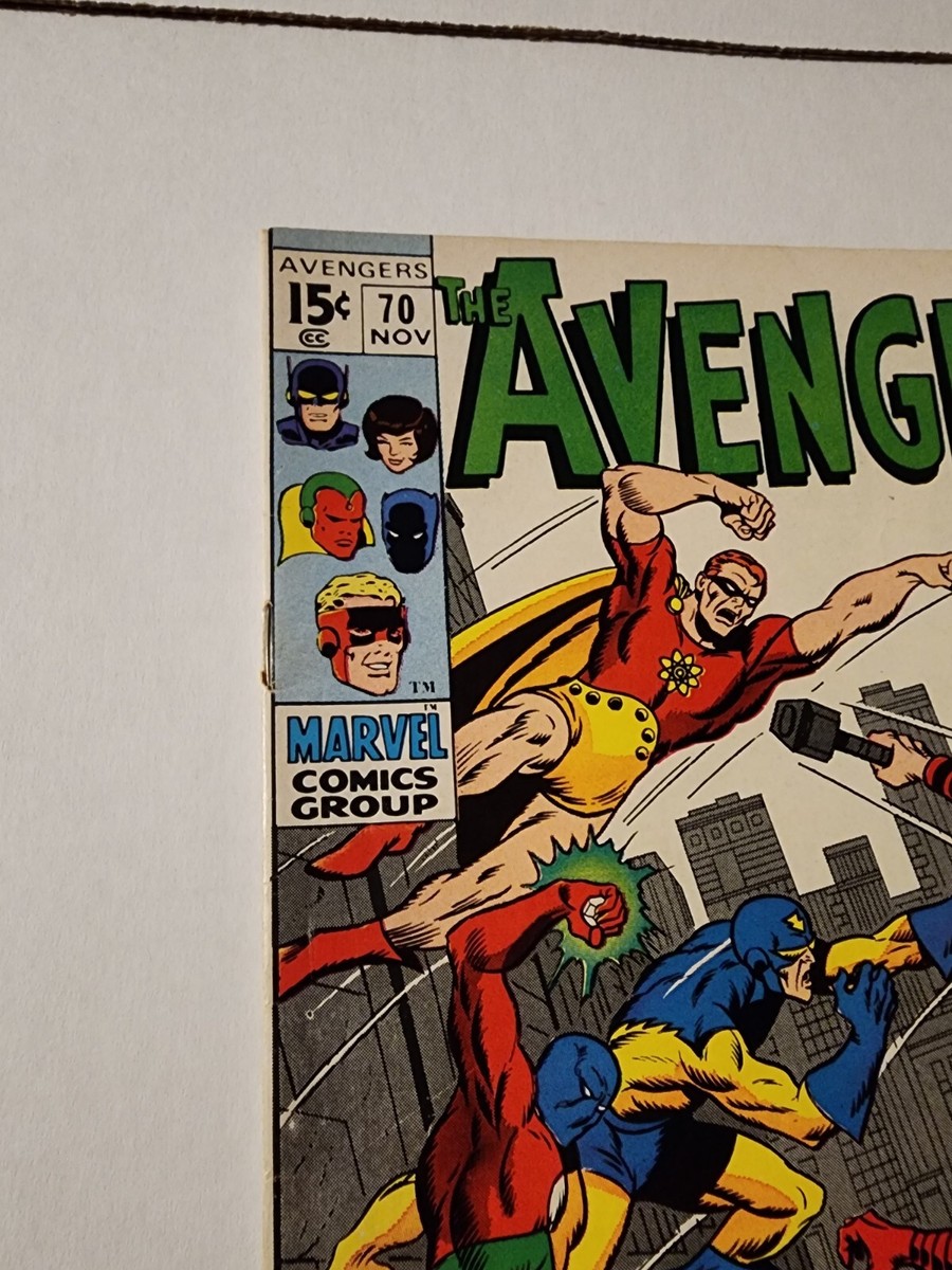 Avengers #70 (1969) 1st Appearance Squadron Sinister. Marvel