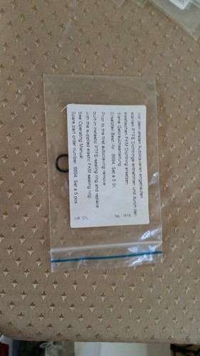 Una nueva junta tórica elástica de PTFE para dispensador de dispensador BrandTech Battletop - Imagen 2 de 3
