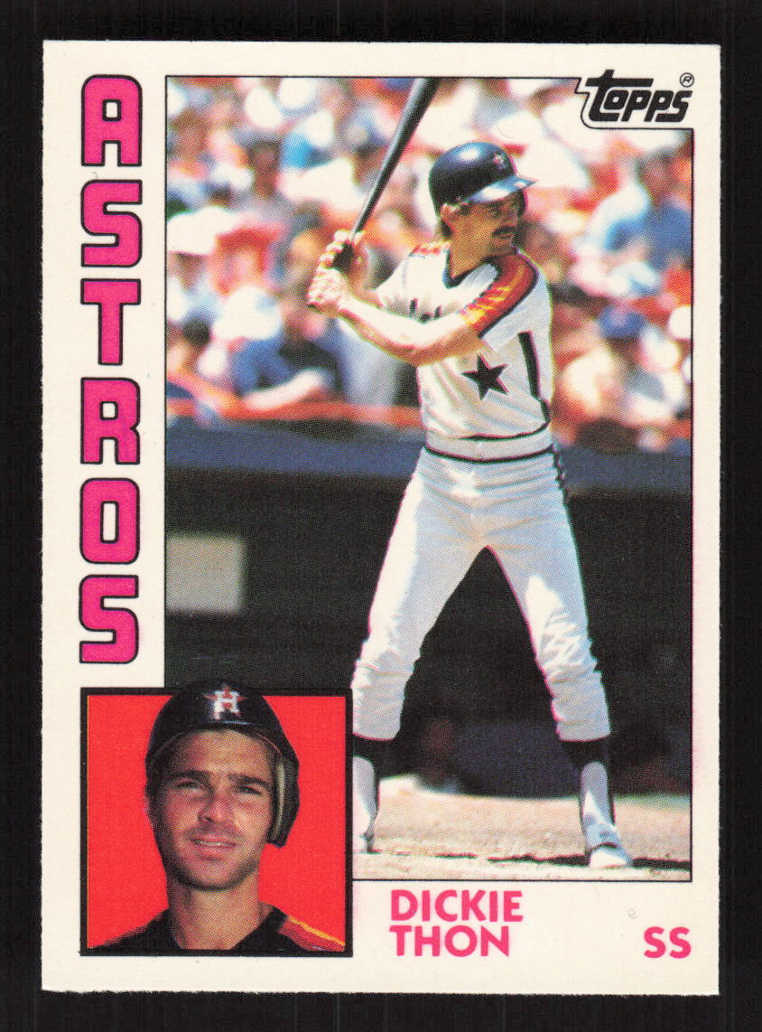 1984 Topps Collector's Edition (Tiffany) #692 Dickie Thon Houston Astros