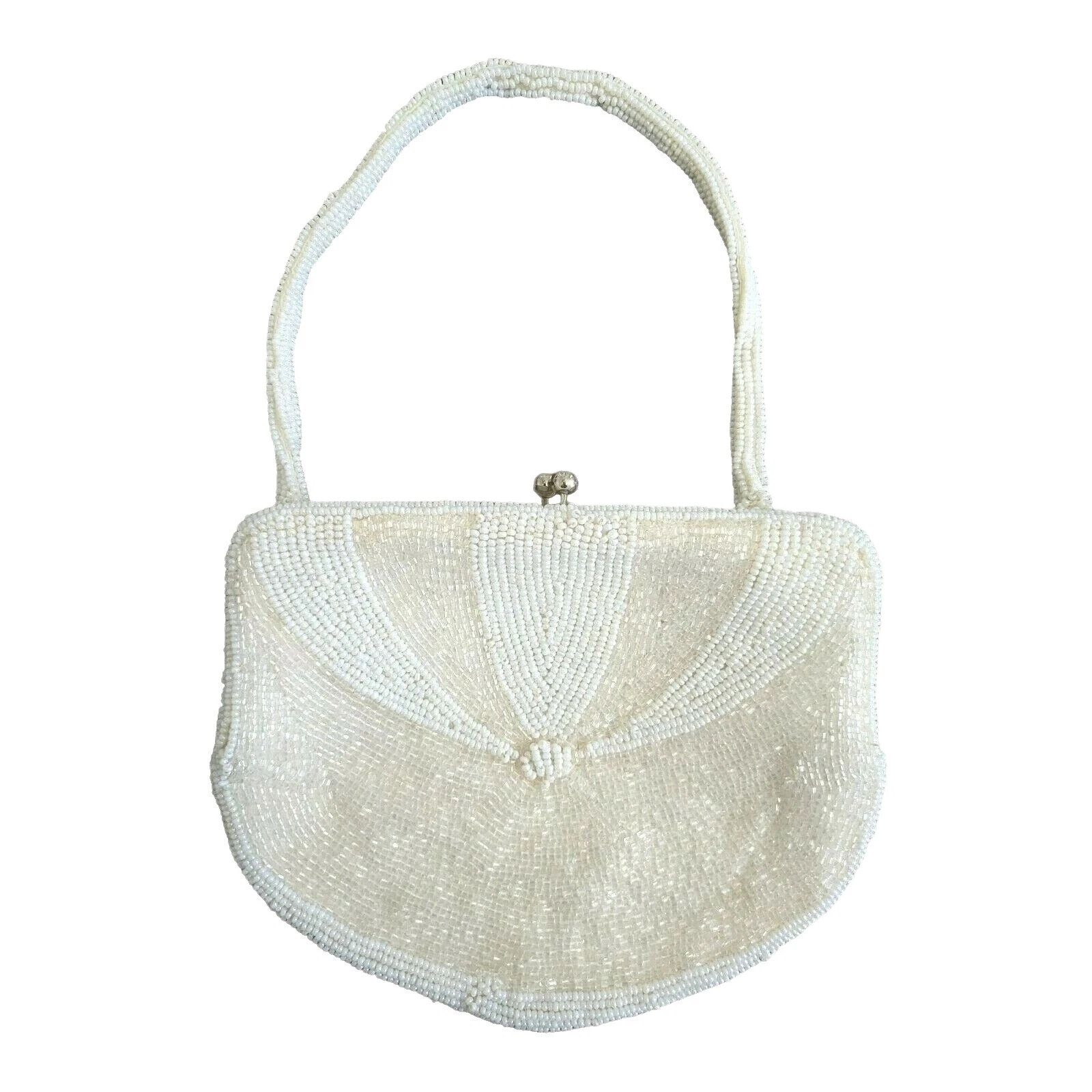 White Beaded Vintage Bags, Handbags & Cases