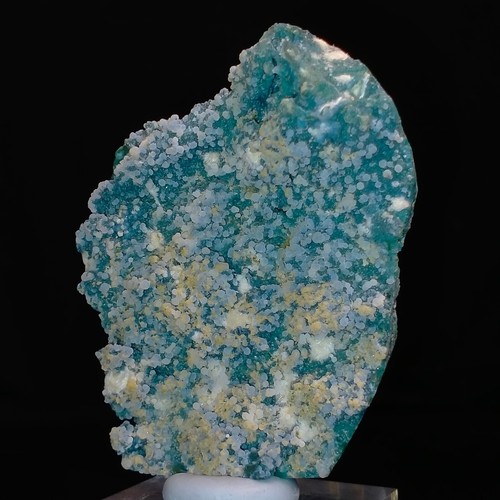 Ágata de uva calcedonia sobre matriz de celadonita espécimen mineral natural 538ct - Imagen 3 de 10