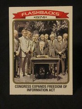 Freedom of Information Act 2023 Topps Heritage #NF-9 News Flashbacks