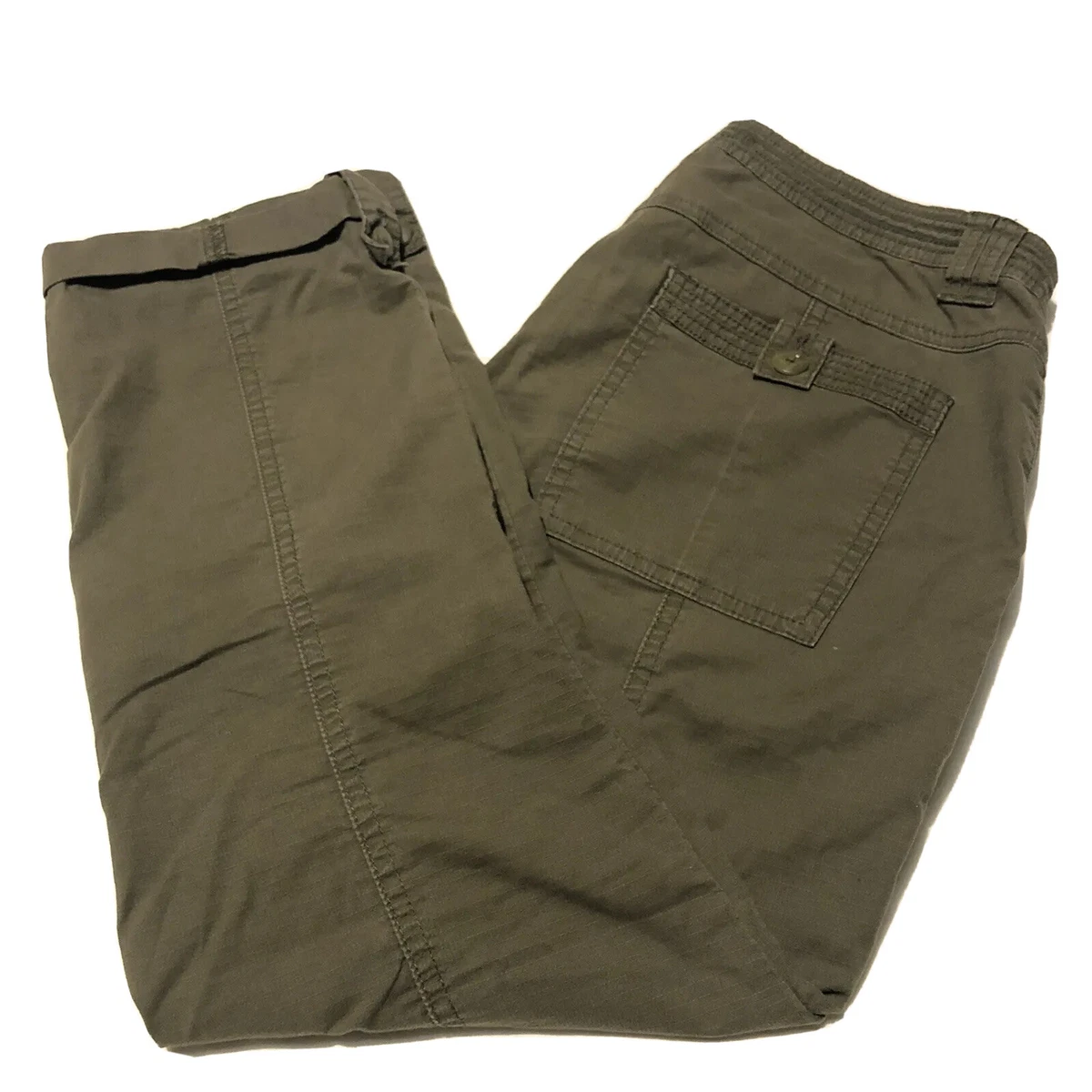 Army green capri pants clearance