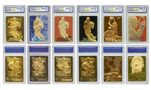 Kobe Bryant Mega-Deal Licensed 1996 ROOKIE Gold Cards Graded GEM 10 - SET OF 6