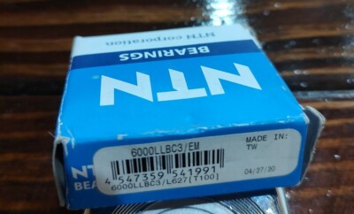 NEW NTN 6000LLBC3/EM Single row radial ball Bearing 10x26x8 mm Non-contact seal