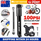 Aluminium MINI BICYCLE AIR PUMP Bike Hand Ball Inflator Portable Cycling Tyre OZ