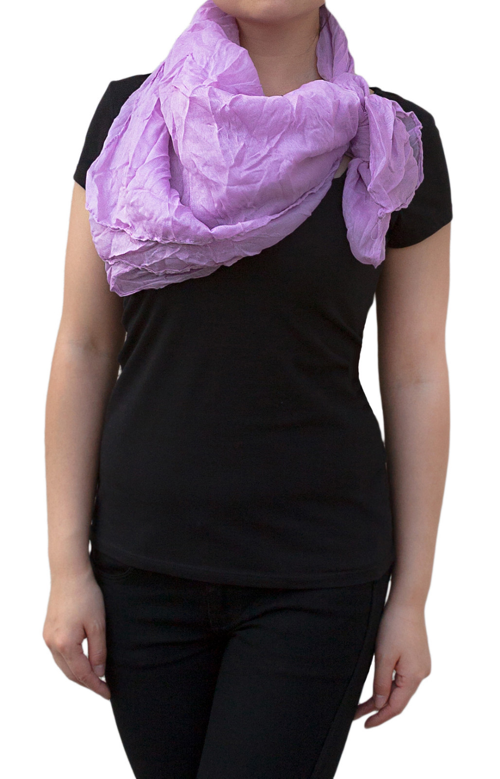 MLRUQRX Damen Stola Aus Chiffon - Elegantes Halstuch In Lila Für Hochzeiten & Festliche Anlässe