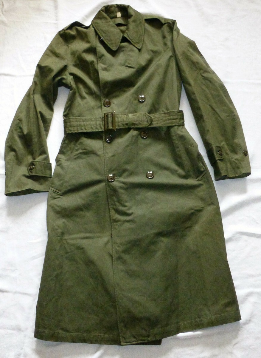 1953 Korean War Era US Army OG107 Overcoat w/Belt Trench 1953 Korean War Era US Army OG107 Overcoat w/Belt Trench