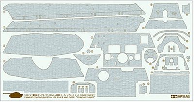TAMIYA Zimmerit Coating Sheet for German Heavy Tank(Military) KingTiger(Porsche)