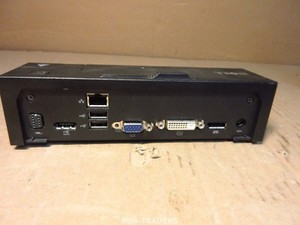 Dell PW380 E-Port 5x USB DVI DP LAN Laptop Docking Station Display Port EXCL PSU