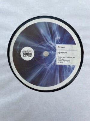 Arcane - Implant / D-scape 12'' Drum & Bass Jungle Vinyl Audio Blueprint 2002 DnB