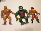 Vintage 1980s MOTU Figure Lot Jitsu, Leech, Thunder Punch He man