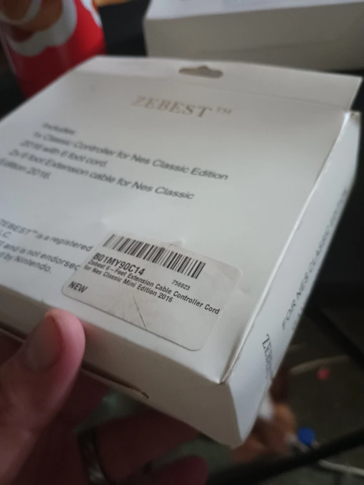 Zebest 12-Feet Controller Cord for Nintendo Nes Classic Mini Edition New!!! 6X - Image 3 of 4